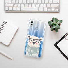 Odolné silikonové pouzdro iSaprio - Bear with Scarf - Huawei Honor 10 Lite