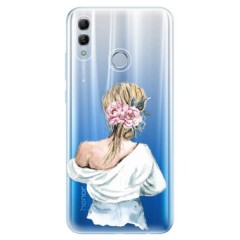 Odolné silikonové pouzdro iSaprio - Girl with flowers - Huawei Honor 10 Lite