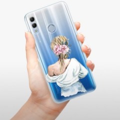 Odolné silikonové pouzdro iSaprio - Girl with flowers - Huawei Honor 10 Lite
