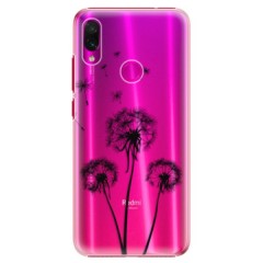Plastové pouzdro iSaprio - Three Dandelions - black - Xiaomi Redmi Note 7