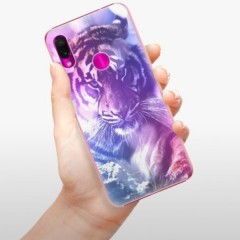 Plastové pouzdro iSaprio - Purple Tiger - Xiaomi Redmi Note 7
