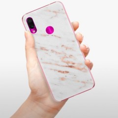 Plastové pouzdro iSaprio - Rose Gold Marble - Xiaomi Redmi Note 7