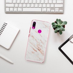 Plastové pouzdro iSaprio - Rose Gold Marble - Xiaomi Redmi Note 7
