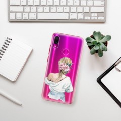 Plastové pouzdro iSaprio - Girl with flowers - Xiaomi Redmi Note 7