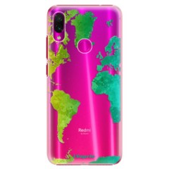 Plastové pouzdro iSaprio - Cold Map - Xiaomi Redmi Note 7