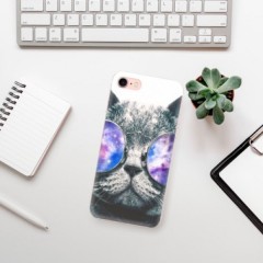 Odolné silikonové pouzdro iSaprio - Galaxy Cat - iPhone 7