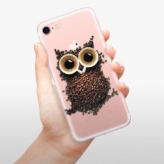 Odolné silikonové pouzdro iSaprio - Owl And Coffee - iPhone 7