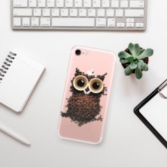 Odolné silikonové pouzdro iSaprio - Owl And Coffee - iPhone 7