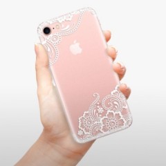 Odolné silikonové pouzdro iSaprio - White Lace 02 - iPhone 7