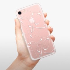 Odolné silikonové pouzdro iSaprio - Fancy - white - iPhone 7