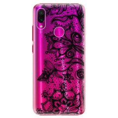 Plastové pouzdro iSaprio - Black Lace - Xiaomi Redmi Note 7