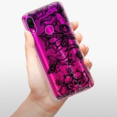 Plastové pouzdro iSaprio - Black Lace - Xiaomi Redmi Note 7