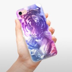 Odolné silikonové pouzdro iSaprio - Purple Tiger - iPhone 7