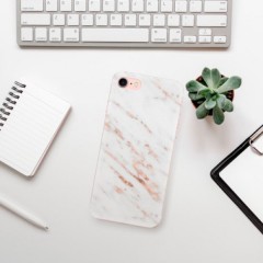 Odolné silikonové pouzdro iSaprio - Rose Gold Marble - iPhone 7