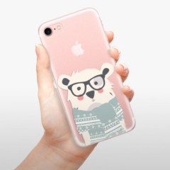 Odolné silikonové pouzdro iSaprio - Bear with Scarf - iPhone 7