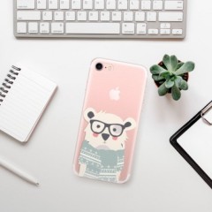 Odolné silikonové pouzdro iSaprio - Bear with Scarf - iPhone 7