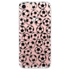 Odolné silikonové pouzdro iSaprio - Football pattern - black - iPhone 7