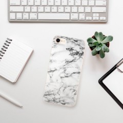 Odolné silikonové pouzdro iSaprio - White Marble 01 - iPhone 8