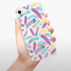 Odolné silikonové pouzdro iSaprio - Feather Pattern 01 - iPhone 8