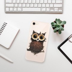 Odolné silikonové pouzdro iSaprio - Owl And Coffee - iPhone 8