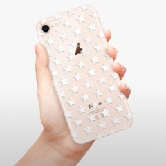 Odolné silikonové pouzdro iSaprio - Stars Pattern - white - iPhone 8