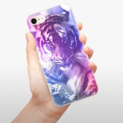 Odolné silikonové pouzdro iSaprio - Purple Tiger - iPhone 8