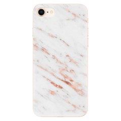 Odolné silikonové pouzdro iSaprio - Rose Gold Marble - iPhone 8