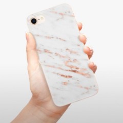 Odolné silikonové pouzdro iSaprio - Rose Gold Marble - iPhone 8