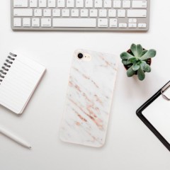 Odolné silikonové pouzdro iSaprio - Rose Gold Marble - iPhone 8