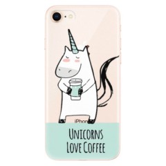 Odolné silikonové pouzdro iSaprio - Unicorns Love Coffee - iPhone 8