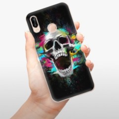Odolné silikonové pouzdro iSaprio - Skull in Colors - Huawei P20 Lite