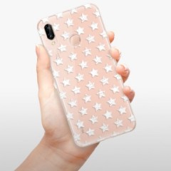 Odolné silikonové pouzdro iSaprio - Stars Pattern - white - Huawei P20 Lite