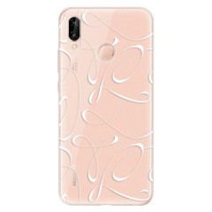 Odolné silikonové pouzdro iSaprio - Fancy - white - Huawei P20 Lite