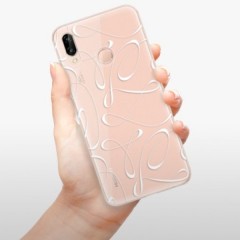 Odolné silikonové pouzdro iSaprio - Fancy - white - Huawei P20 Lite