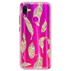 Plastové pouzdro iSaprio - Feather pattern 02 - Xiaomi Redmi Note 7