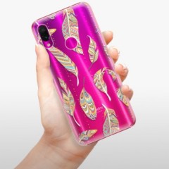 Plastové pouzdro iSaprio - Feather pattern 02 - Xiaomi Redmi Note 7