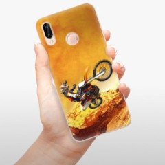 Odolné silikonové pouzdro iSaprio - Motocross - Huawei P20 Lite