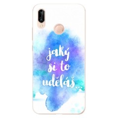 Odolné silikonové pouzdro iSaprio - Jaký si to uděláš - Huawei P20 Lite
