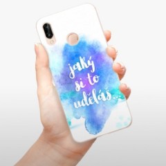 Odolné silikonové pouzdro iSaprio - Jaký si to uděláš - Huawei P20 Lite