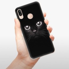 Odolné silikonové pouzdro iSaprio - Black Cat - Huawei P20 Lite