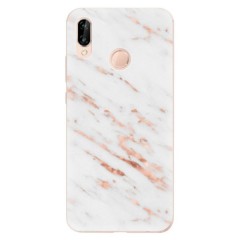 Odolné silikonové pouzdro iSaprio - Rose Gold Marble - Huawei P20 Lite