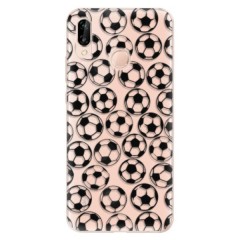 Odolné silikonové pouzdro iSaprio - Football pattern - black - Huawei P20 Lite