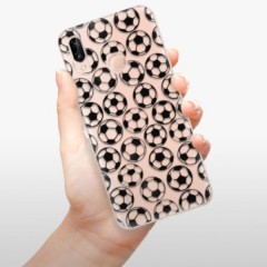 Odolné silikonové pouzdro iSaprio - Football pattern - black - Huawei P20 Lite