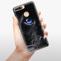 Odolné silikonové pouzdro iSaprio - Black Puma - Huawei Y6 Prime 2018