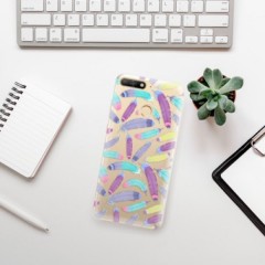 Odolné silikonové pouzdro iSaprio - Feather Pattern 01 - Huawei Y6 Prime 2018
