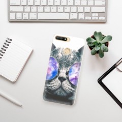 Odolné silikonové pouzdro iSaprio - Galaxy Cat - Huawei Y6 Prime 2018