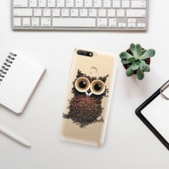 Odolné silikonové pouzdro iSaprio - Owl And Coffee - Huawei Y6 Prime 2018