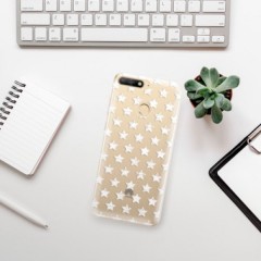 Odolné silikonové pouzdro iSaprio - Stars Pattern - white - Huawei Y6 Prime 2018