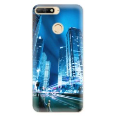 Odolné silikonové pouzdro iSaprio - Night City Blue - Huawei Y6 Prime 2018