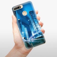 Odolné silikonové pouzdro iSaprio - Night City Blue - Huawei Y6 Prime 2018